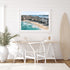 Spring in Manly coastal landscape in white frame - Australian beach wall art