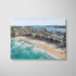 Manly Beach spring seascape in white frame - coastal photography wall art for modern homes