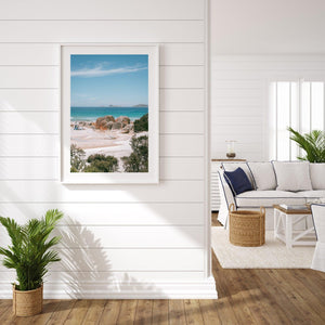Squeaky Beach Rocks Art Print-Print-Through Our Lens-White Frame-Small-Through Our Lens