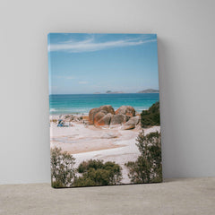 Squeaky Beach Rocks Art Print-Print-Through Our Lens-Stretched Canvas-Small-Through Our Lens