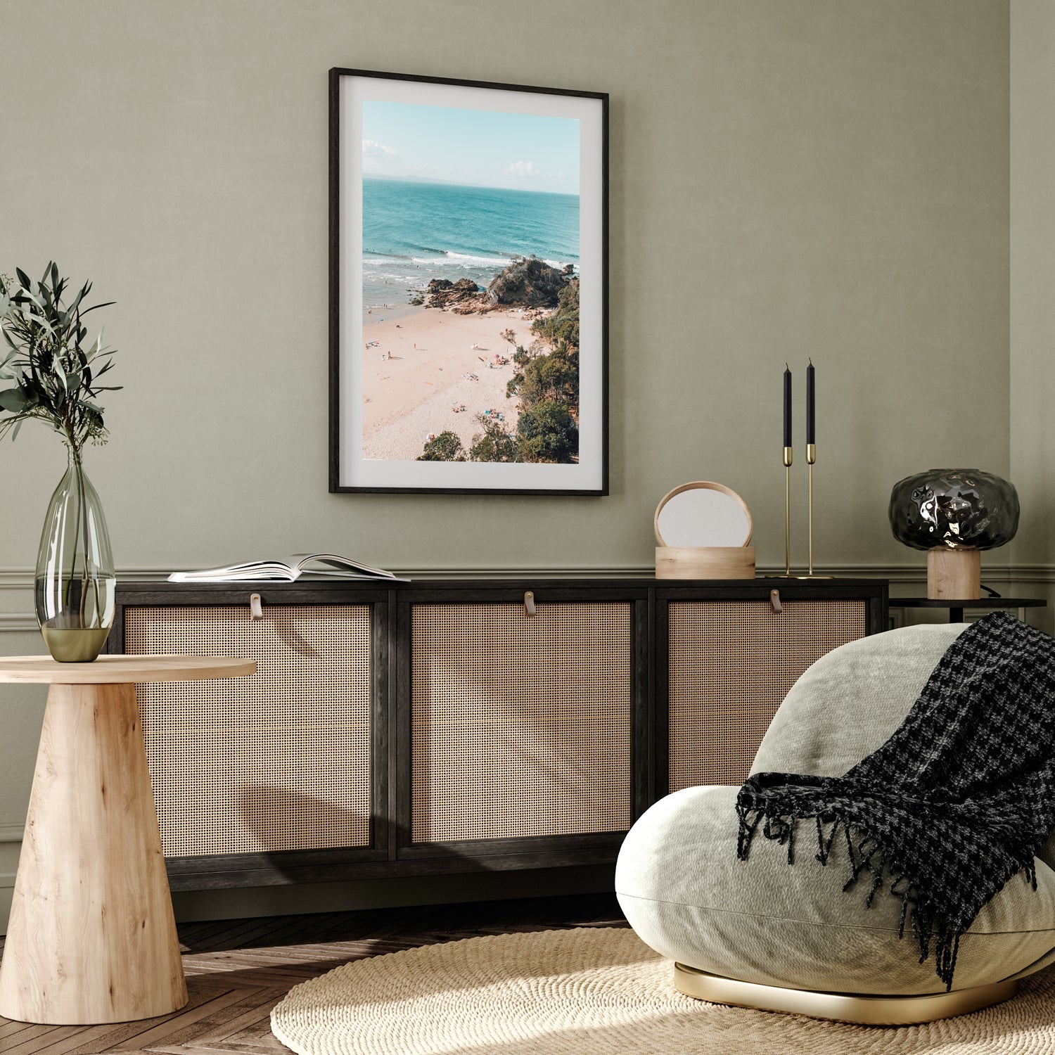 Summer Hideaway Art Print-Print-Through Our Lens-Black Frame-Small-Portrait-Through Our Lens