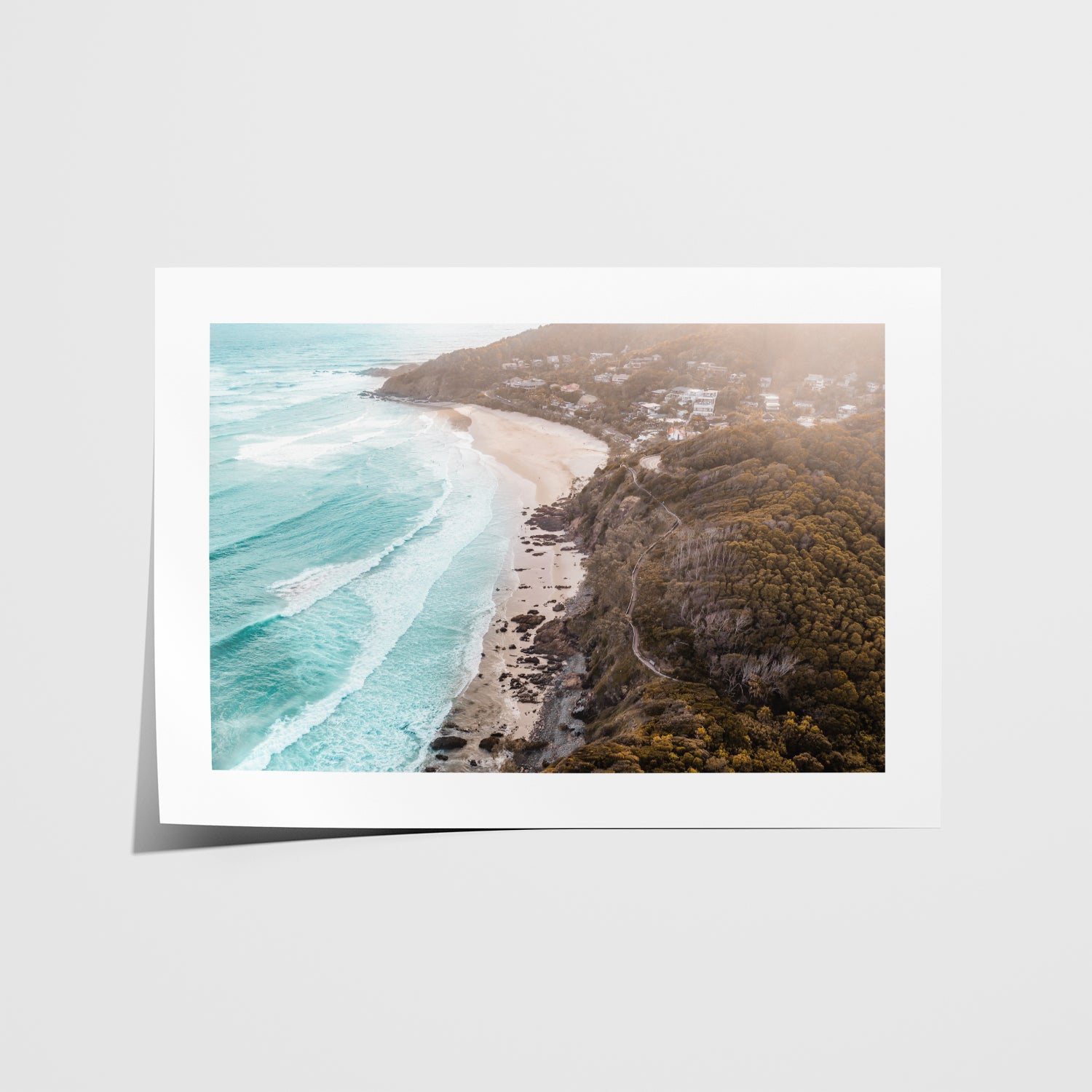 Sunrise at Wategos Art Print-Print-Through Our Lens-Unframed-Small-Through Our Lens