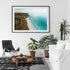 Hyams Beach sunrise seascape in black frame - coastal landscape wall art for modern homes