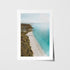Hyams Beach sunrise seascape in white frame - Australian coastal photography wall art