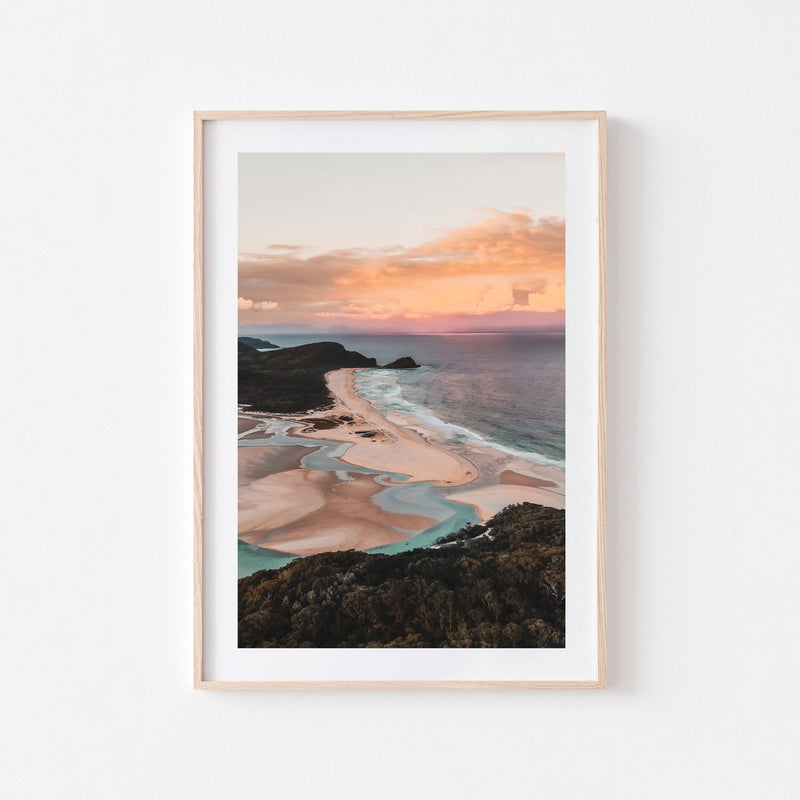 Sunset over Cellito Art Print - Through Our Lens