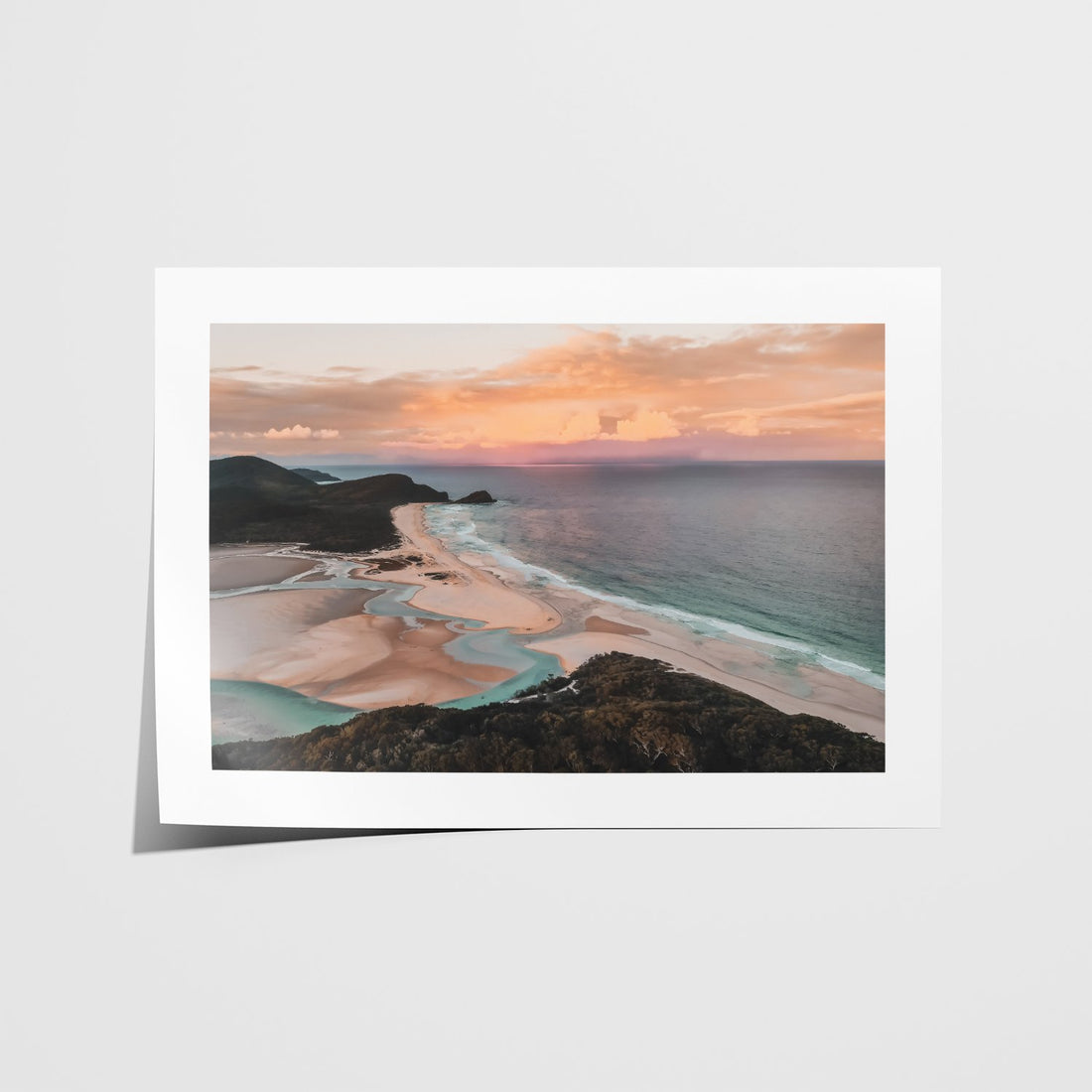 Sunset over Cellito Beach | Seal Rocks | Art Print – Through Our Lens