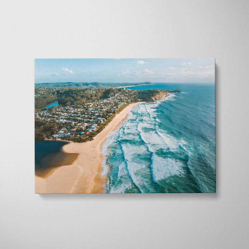 Swells at North Avoca Art Print-Print-Through Our Lens-Stretched Canvas-Small-Landscape-Through Our Lens