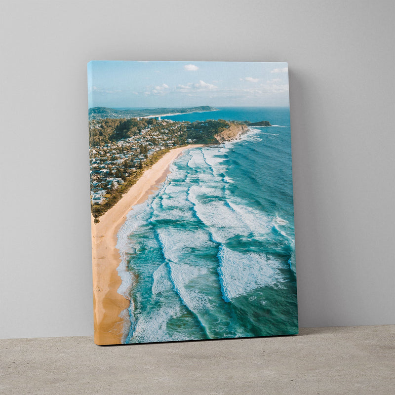 Swells at North Avoca Art Print-Print-Through Our Lens-Stretched Canvas-Small-Portrait-Through Our Lens
