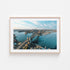 Over The Harbour Art Print-Print-Through Our Lens-Oak Frame-Small-Landscape-Through Our Lens