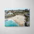 Tamarama Beach aerial seascape in white frame - coastal photography wall art