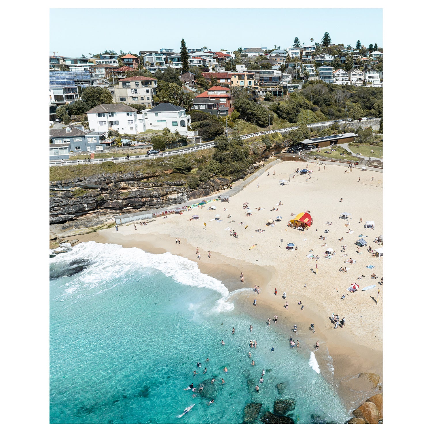 Tamarama Beach aerial view - coastal photography wall art for modern Australian homes