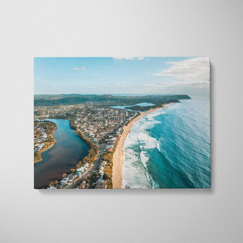 Terrigal Landscape Art Print-Print-Through Our Lens-Stretched Canvas-Small-Through Our Lens