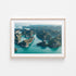 Ha Long Bay tropical landscape in oak frame - Vietnamese coastal photography wall art