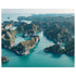 Ha Long Bay emerald islands aerial view - tropical landscape photography wall art