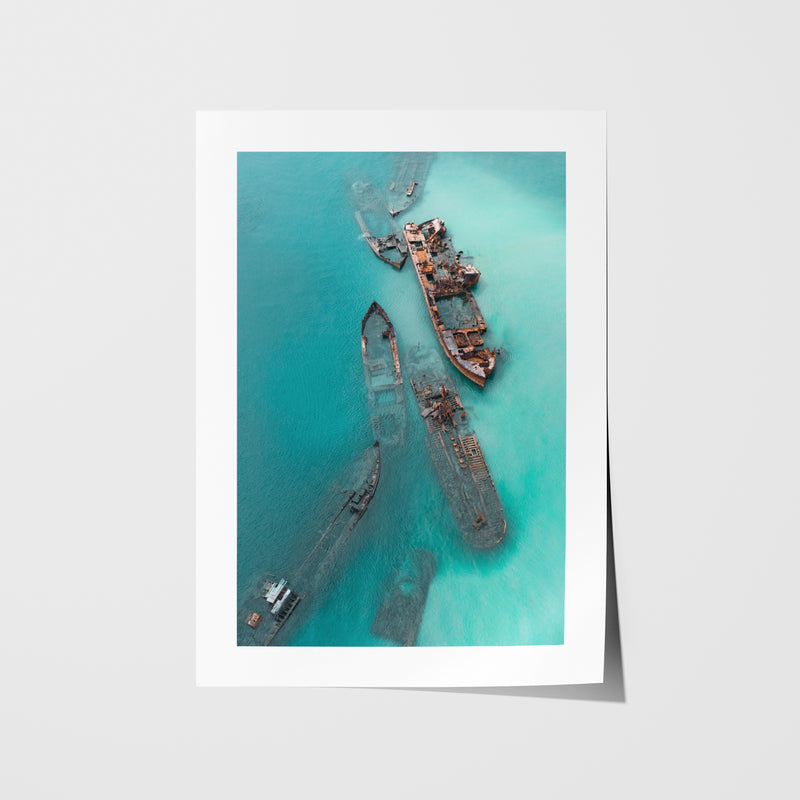 The Wrecks Art Print - Through Our Lens