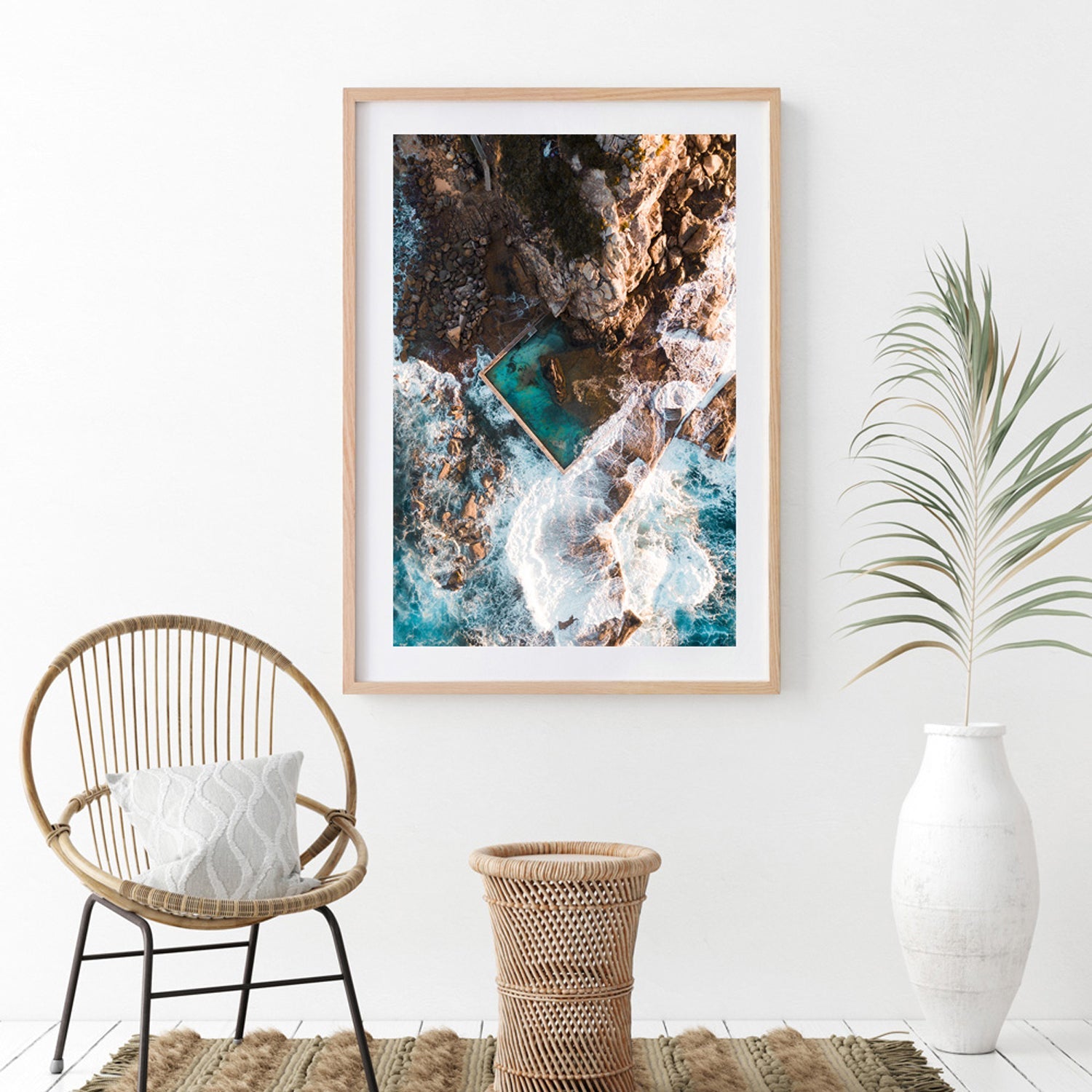 Top Down Curl Curl Art Print - Through Our Lens