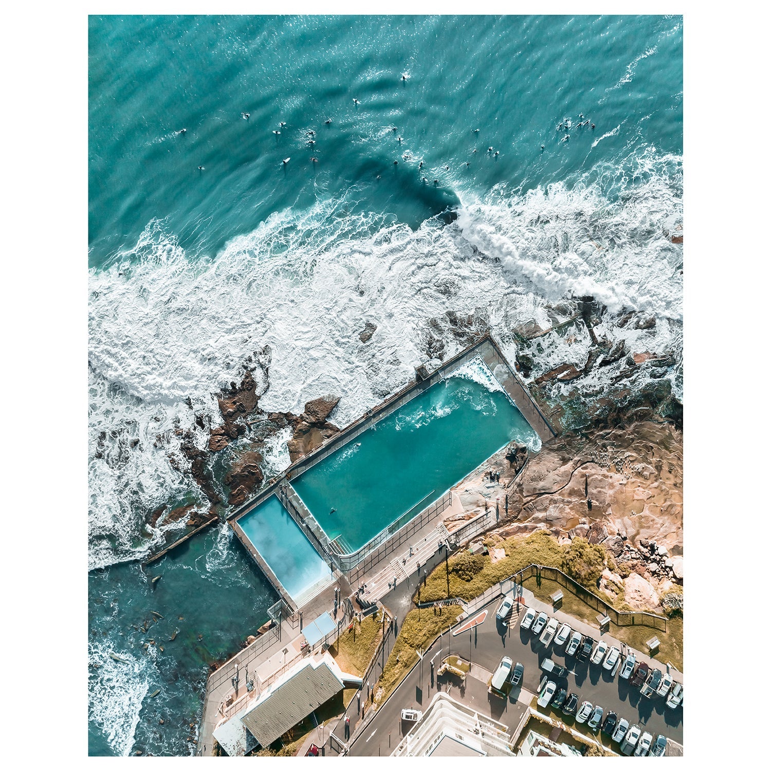 Top Down Dee Why Art Print-Print-Through Our Lens-Through Our Lens