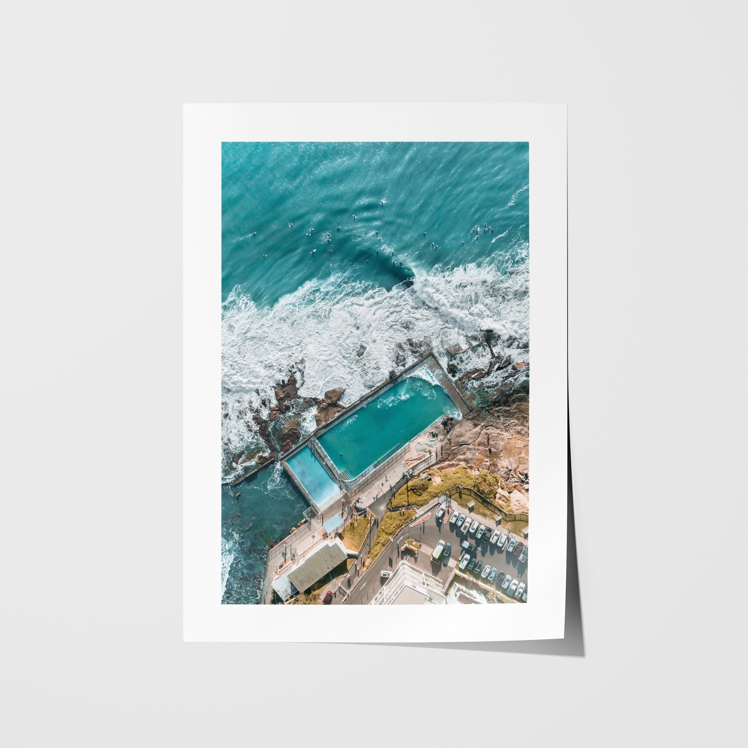Top Down Dee Why Art Print-Print-Through Our Lens-Unframed-Small-Through Our Lens