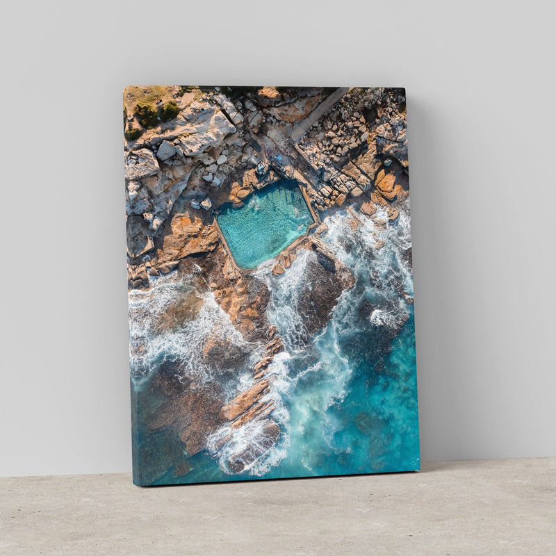 Top Down Mahon Art Print-Print-Through Our Lens-Stretched Canvas-Small-Through Our Lens