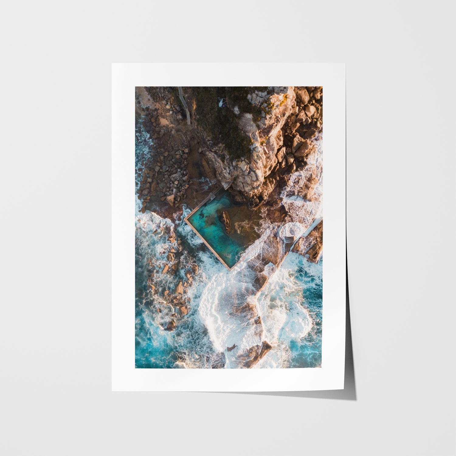 Top Down Curl Curl Art Print - Through Our Lens