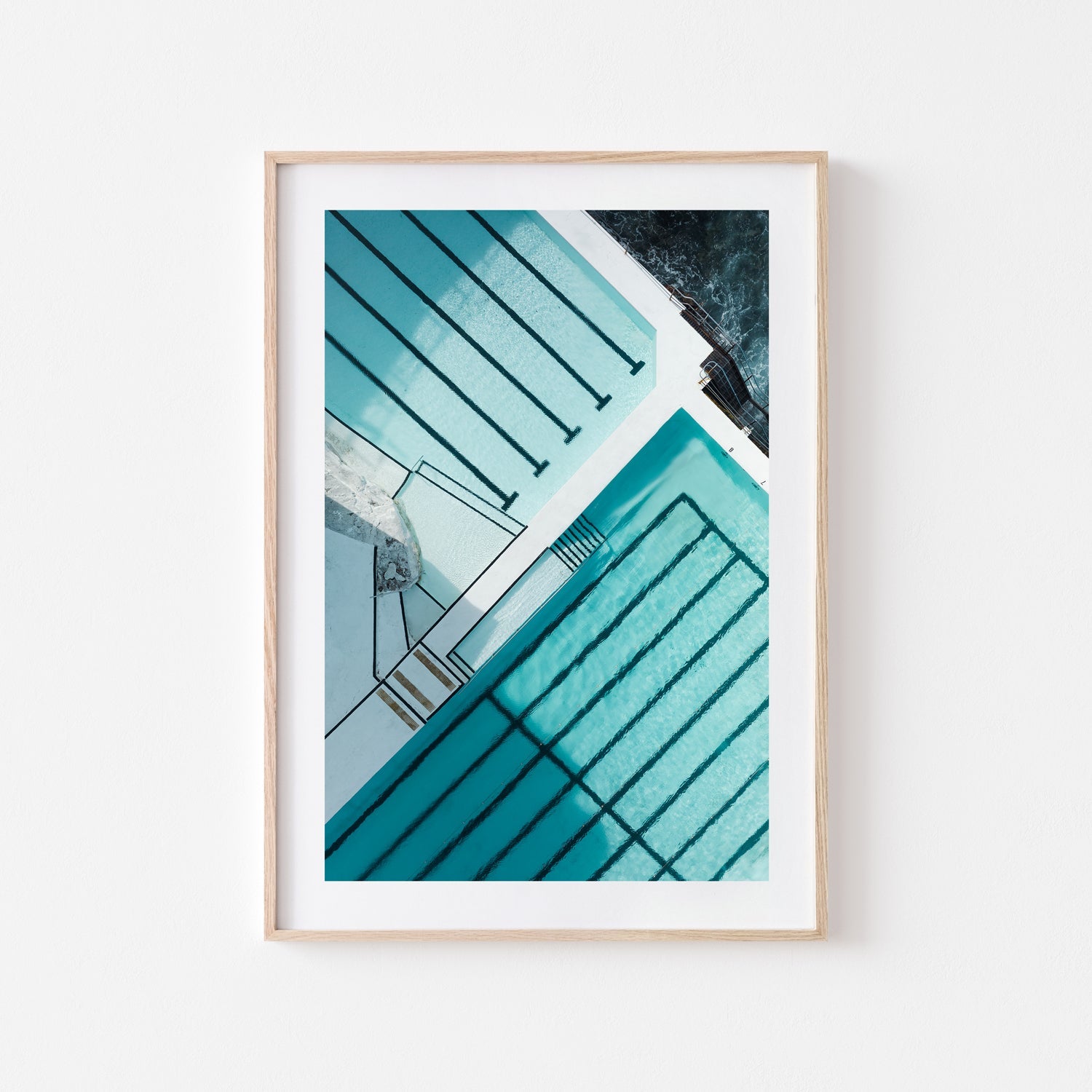 Vacant Lines Art Print-Print-Through Our Lens-Oak Frame-Small-Through Our Lens