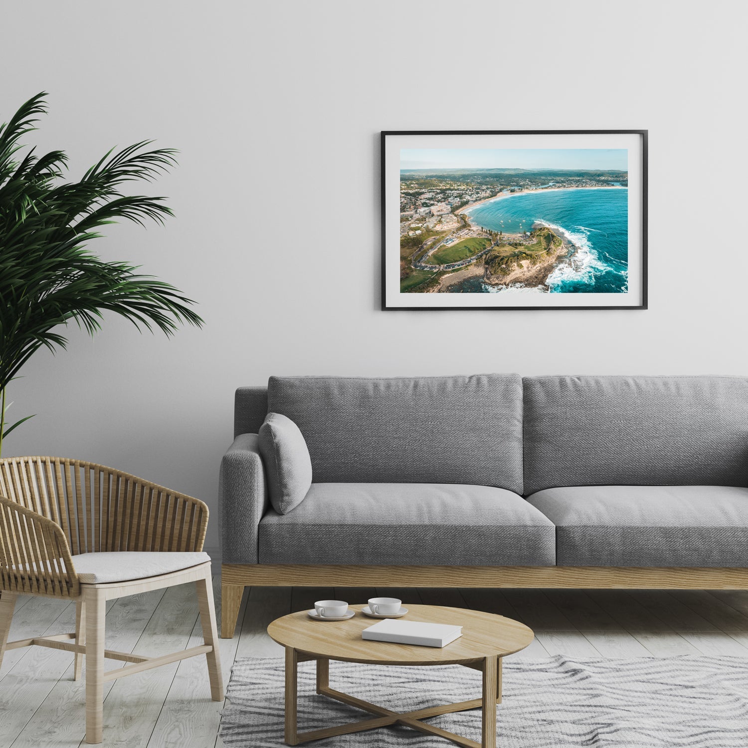 Views to Terrigal Art Print-Print-Through Our Lens-Black Frame-Small-Landscape-Through Our Lens
