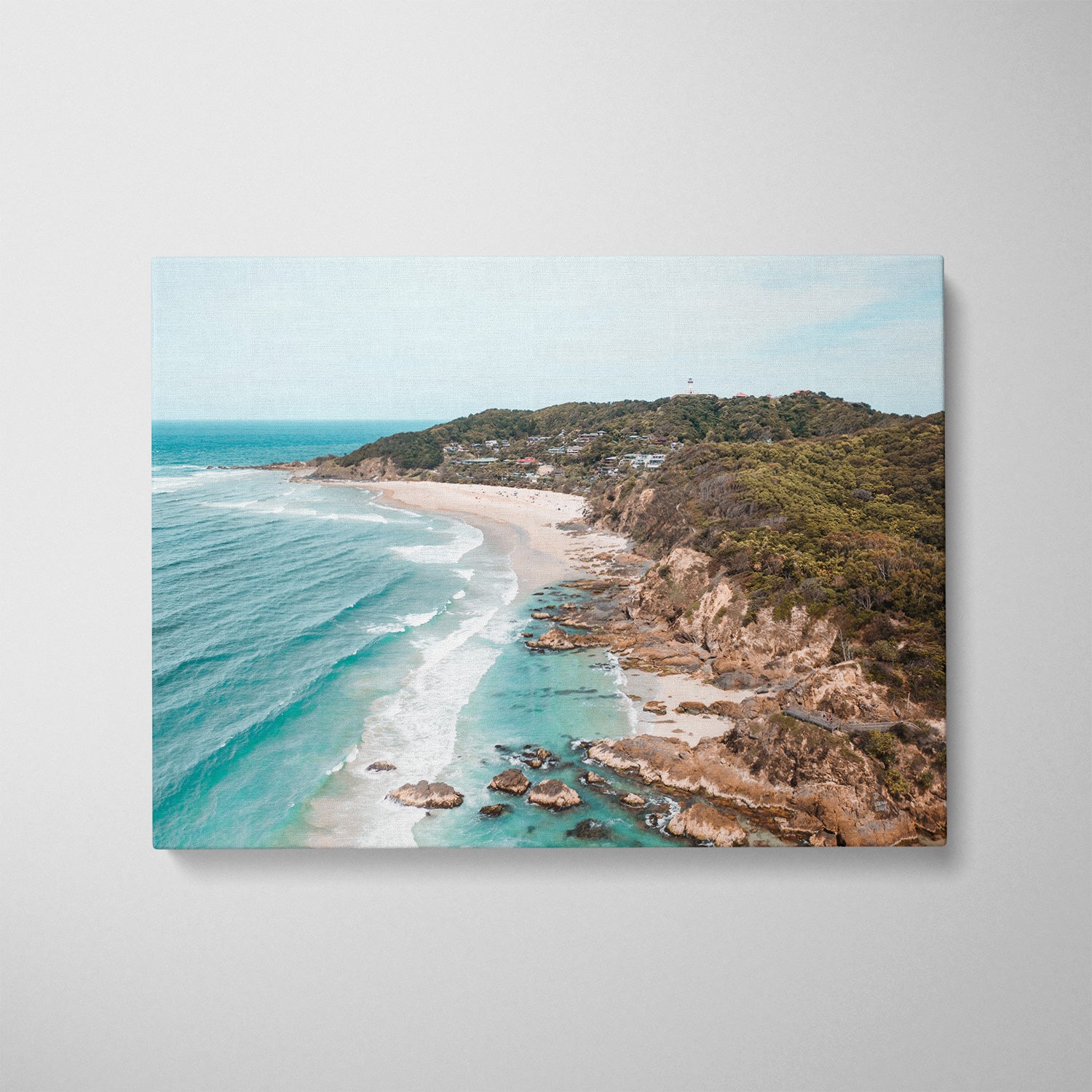 Wategos Views Art Print-Print-Through Our Lens-Stretched Canvas-Small-Through Our Lens