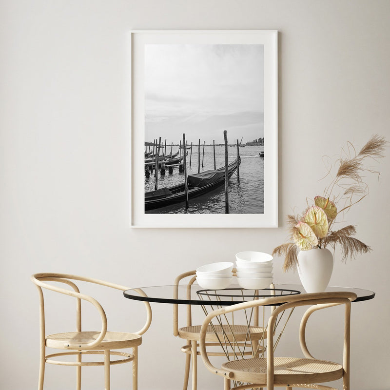 Symbol Of Venice Wall Art Print-Print-Small-White Frame-Through Our Lens