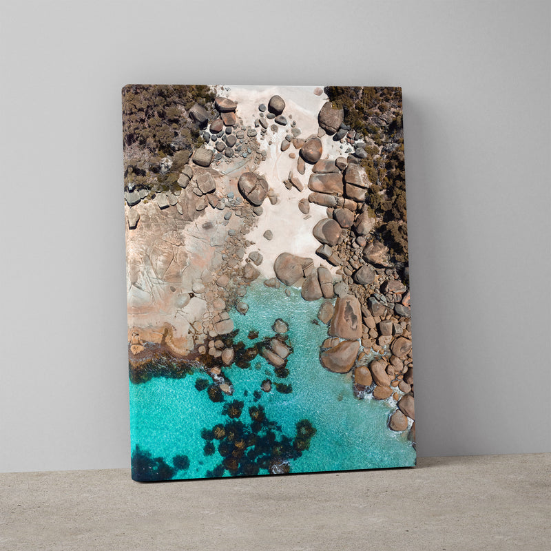 Wilsons Rocks Art Print-Print-Through Our Lens-Stretched Canvas-Small-Through Our Lens