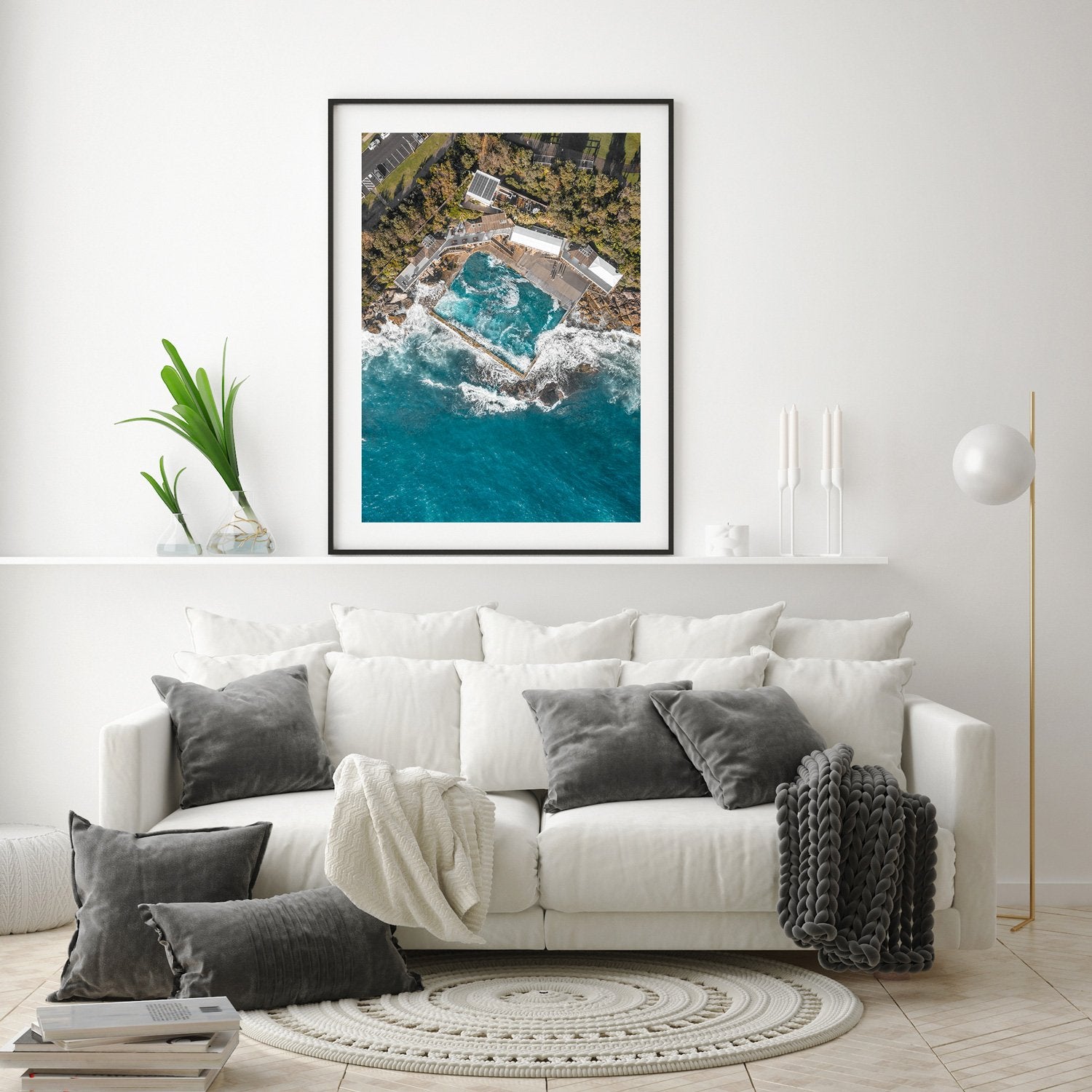 Wylie's Baths Art Print-Print-Small-Black Frame-Through Our Lens
